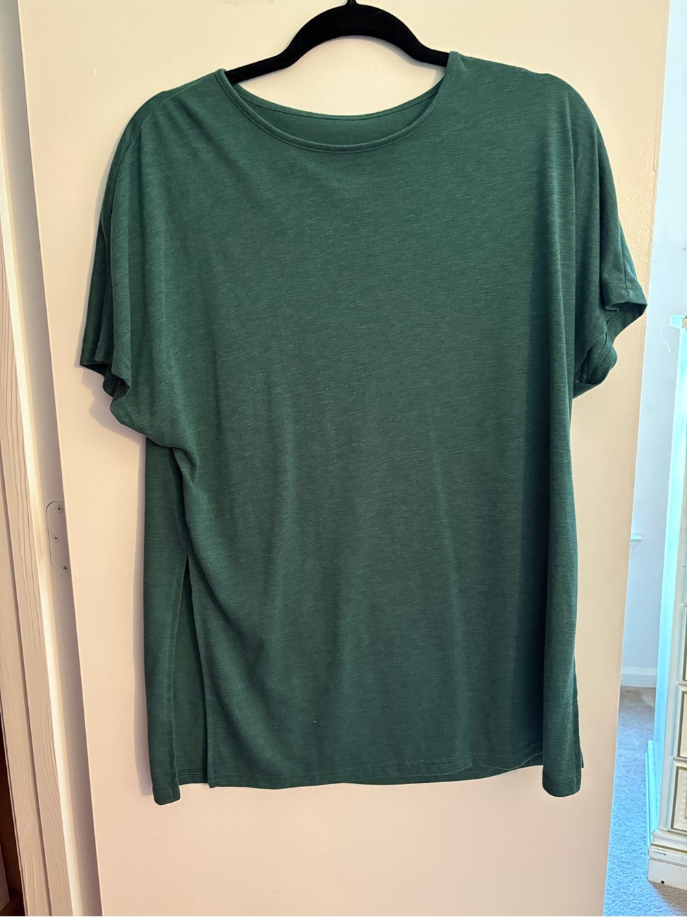 Simple Green Tee - Relaxed Short Sleeve Shirt